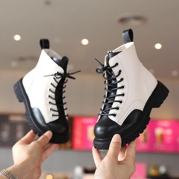 boots girls' 2022 children' short spring and autumn single british leather shoes, Black;grey
boots girls' 2022 children' short spring and autumn single british leather shoes, Black;grey