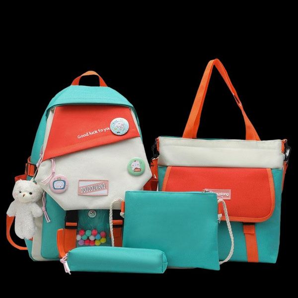 school bags axzspdy band fashion contrast color high students shoulder bag four-piece backpack for boys girls
school bags axzspdy band fashion contrast color high students shoulder bag four-piece backpack for boys girls