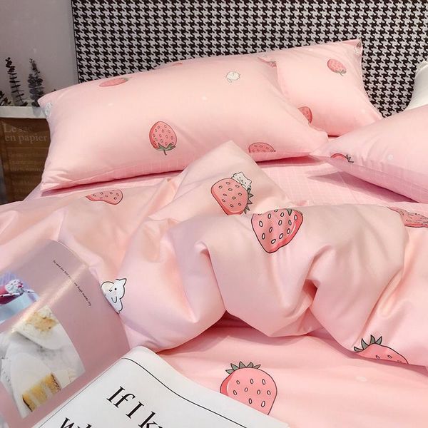 bedding sets 4pcs/set fashion strawberry bed sheet cotton cute pink kawaii girl set duvet cover and pillowcases
bedding sets 4pcs/set fashion strawberry bed sheet cotton cute pink kawaii girl set duvet cover and pillowcases