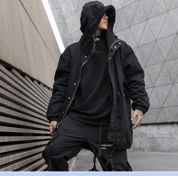 drawstring windbreaker coats mens harajuku techwear hooded parkas jacket thick solid winter jacket black outwear
drawstring windbreaker coats mens harajuku techwear hooded parkas jacket thick solid winter jacket black outwear