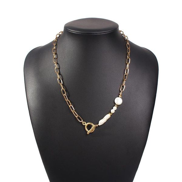 chains arrival gold color freshwater pearl necklace for women clavicle chain ot clasp fashion jewelry gift, Silver
chains arrival gold color freshwater pearl necklace for women clavicle chain ot clasp fashion jewelry gift, Silver