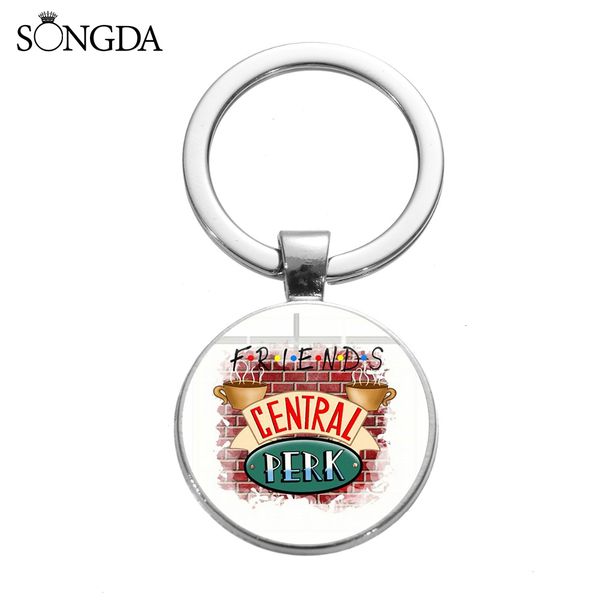 songda cute friends tv show keychain central perk coffee time monica's door fun cartoon printed glass art key chain gift, Silver
songda cute friends tv show keychain central perk coffee time monica's door fun cartoon printed glass art key chain gift, Silver