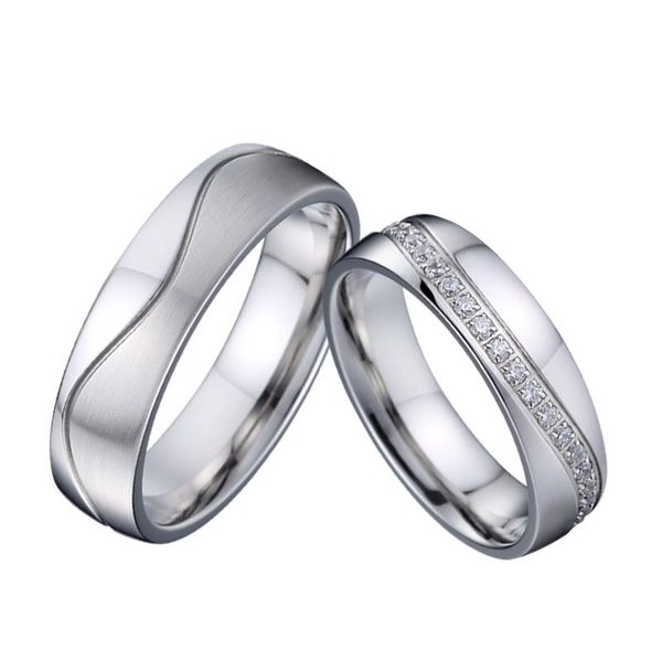 wedding rings couple set for men and women silver color marriage alliances cz eternity stainless steel jewelry no rust fade, Slivery;golden
wedding rings couple set for men and women silver color marriage alliances cz eternity stainless steel jewelry no rust fade, Slivery;golden