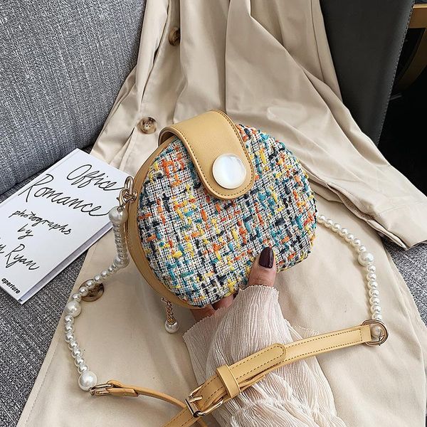 new ladies diagonal shoulder bag 2021 new messenger bag beaded chain