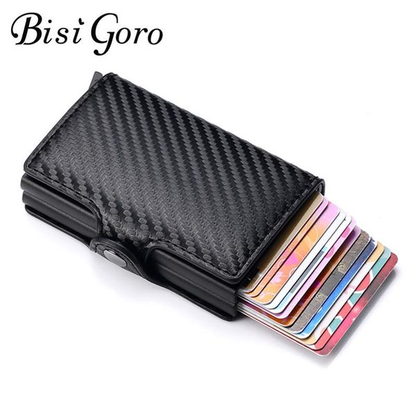 wallets bisi goro double boxes carbon fiber multifunctional card case anti-theft aluminum box rfid holders drop, Red;black
wallets bisi goro double boxes carbon fiber multifunctional card case anti-theft aluminum box rfid holders drop, Red;black