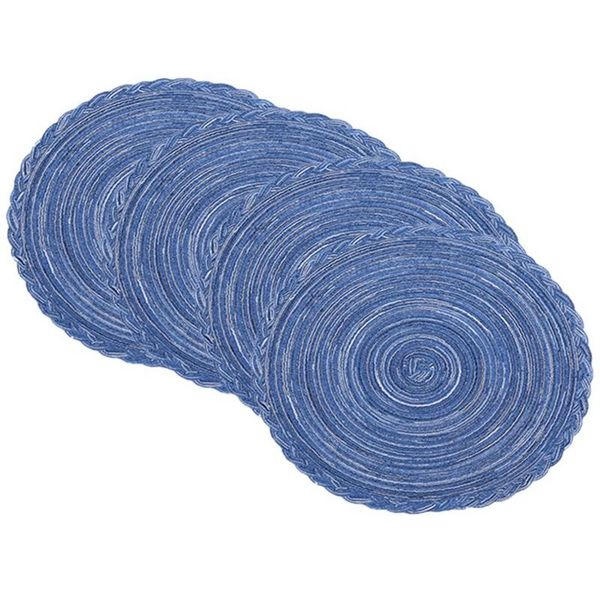 mats & pads au -round braided placemats washable kitchen table for home wedding party 36cm (blue white, 4)
mats & pads au -round braided placemats washable kitchen table for home wedding party 36cm (blue white, 4)