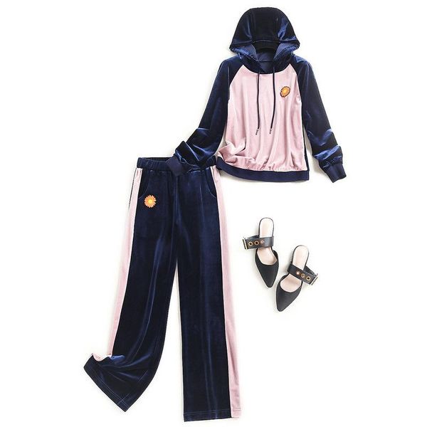 women's two piece pants + tracksuit hooded casual pullover elastic waist full length matching sets for set women, White
women's two piece pants + tracksuit hooded casual pullover elastic waist full length matching sets for set women, White