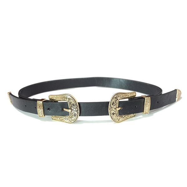 new women's belt fashion carved decoration double button women's leisure belt, Black;brown
new women's belt fashion carved decoration double button women's leisure belt, Black;brown