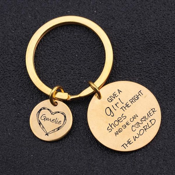 keychains keychain engraved give a girl the right shoes pendnat jewelry keyring bag charm creative customized name in heart, Silver
keychains keychain engraved give a girl the right shoes pendnat jewelry keyring bag charm creative customized name in heart, Silver