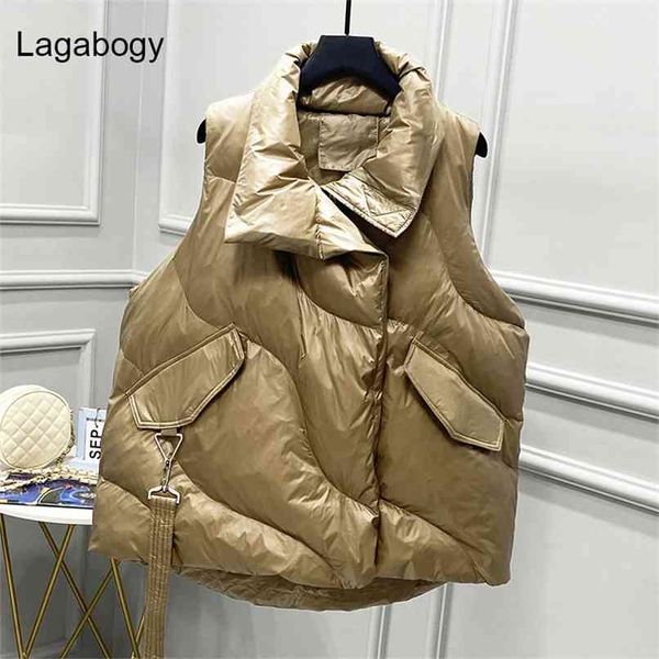 lagabogy winter oversize white duck down vest women coats female big pocket waistcoat autumn puffer jacket loose parkas 210910, Black;white
lagabogy winter oversize white duck down vest women coats female big pocket waistcoat autumn puffer jacket loose parkas 210910, Black;white