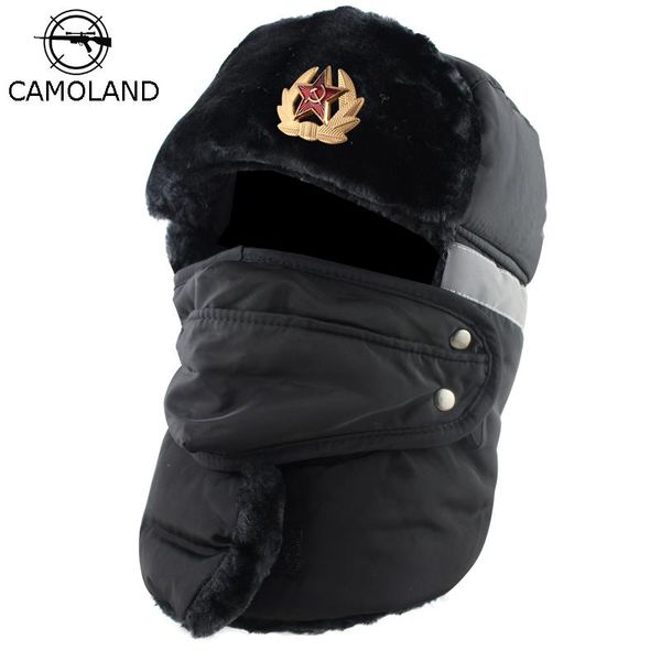 berets winter bomber hat men soviet badge russia ushankatrapper trooper cap waterproof faux fur earflap snow night reflective warm, Blue;gray
berets winter bomber hat men soviet badge russia ushankatrapper trooper cap waterproof faux fur earflap snow night reflective warm, Blue;gray
