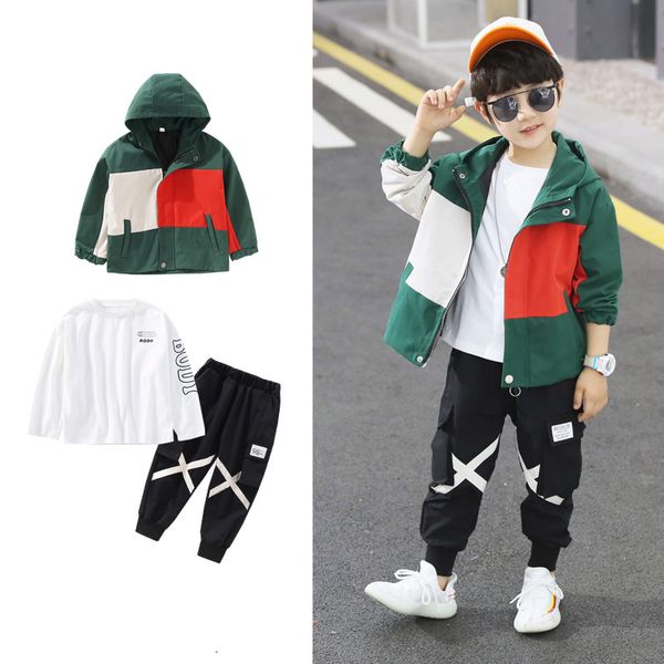 kids suit three pieces children sets new boys hooded zipper jacket +pant+t shirt sport sets 4 6 8 9 12 13 ages boys clothing, White
kids suit three pieces children sets new boys hooded zipper jacket +pant+t shirt sport sets 4 6 8 9 12 13 ages boys clothing, White