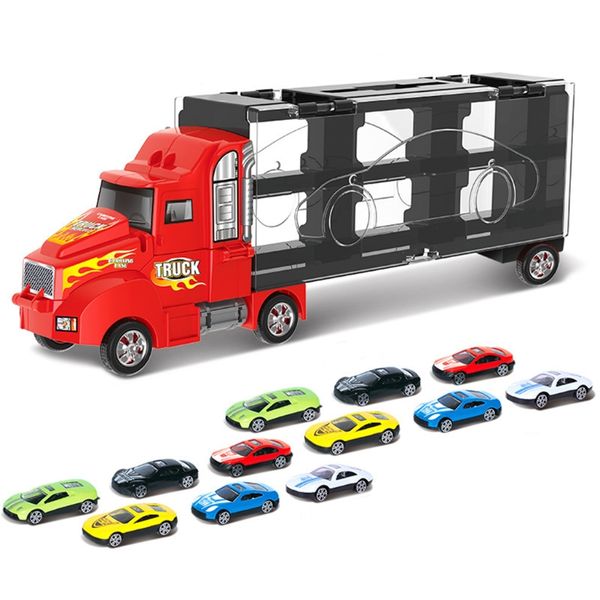 40JC Transport Car Carrier Toy with 12 Mini Alloy Colorful Cars One Transport Car Wheels Gift Occasions for Boys & Girl
40JC Transport Car Carrier Toy with 12 Mini Alloy Colorful Cars One Transport Car Wheels Gift Occasions for Boys & Girl