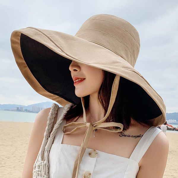 wide brim hats women's big brimmed hat summer sunscreen fisherman's sun beach outing wild fashion small face, Blue;gray
wide brim hats women's big brimmed hat summer sunscreen fisherman's sun beach outing wild fashion small face, Blue;gray