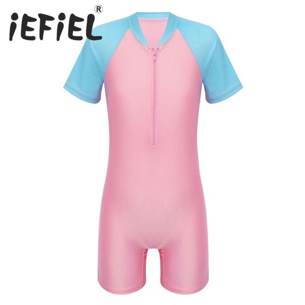 girls children rompers one-piece summer swimsuits beachwear zipper front short sleeve boyshorts swimsuits bathing wear for kids
girls children rompers one-piece summer swimsuits beachwear zipper front short sleeve boyshorts swimsuits bathing wear for kids