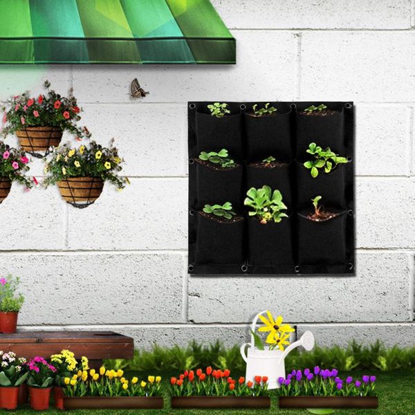 planters & pots 9 pocket planting bags hanging wall vertical fabric planter flower growing bag 2
planters & pots 9 pocket planting bags hanging wall vertical fabric planter flower growing bag 2
