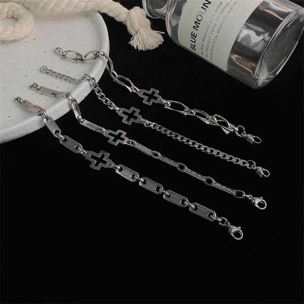 charm bracelets luokey personality men stainless steel cross bangles hip hop couples hollow goth punk bracelet women jewelry, Golden;silver
charm bracelets luokey personality men stainless steel cross bangles hip hop couples hollow goth punk bracelet women jewelry, Golden;silver