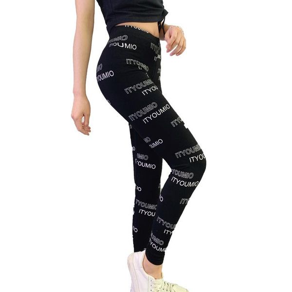 women's leggings autumn2021 cotton printed female korean version of the high waist large size letters vertical small leg pant pasual, Black
women's leggings autumn2021 cotton printed female korean version of the high waist large size letters vertical small leg pant pasual, Black