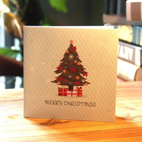 greeting cards practical creative christmas tree shape 3d card for party
greeting cards practical creative christmas tree shape 3d card for party