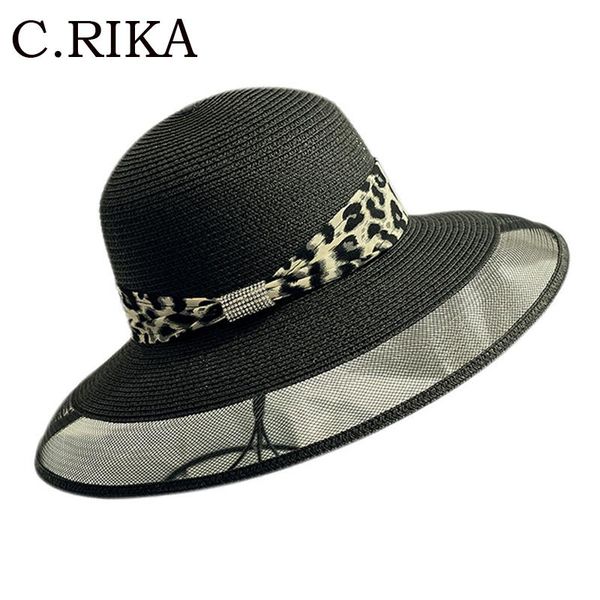 wide brim hats 2021 summer sun hat for women fashion leopard ribbon straw female girls outdoor travel vacation beach cap, Blue;gray
wide brim hats 2021 summer sun hat for women fashion leopard ribbon straw female girls outdoor travel vacation beach cap, Blue;gray