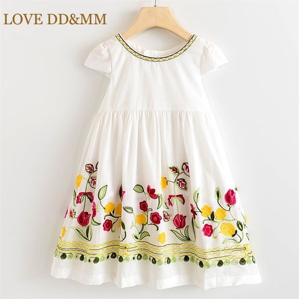love dd&mm girls dresses summer new children's clothing girls sweet flower embroidery bow dress 210303, Red;yellow
love dd&mm girls dresses summer new children's clothing girls sweet flower embroidery bow dress 210303, Red;yellow
