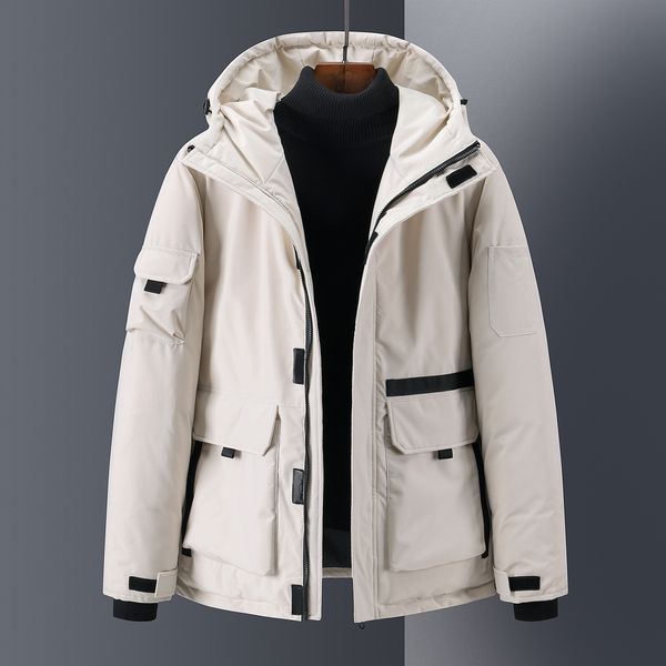 winter coat 90% white duck down jackets fashion big pocket with hoodie warm thick proof dwaterproof water casual jacket clothes m5in, Black
winter coat 90% white duck down jackets fashion big pocket with hoodie warm thick proof dwaterproof water casual jacket clothes m5in, Black