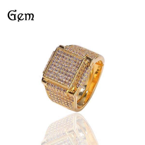 hip hop men's zircon ring square exaggerated ring fashion men's bling cool rap piece, Silver
hip hop men's zircon ring square exaggerated ring fashion men's bling cool rap piece, Silver