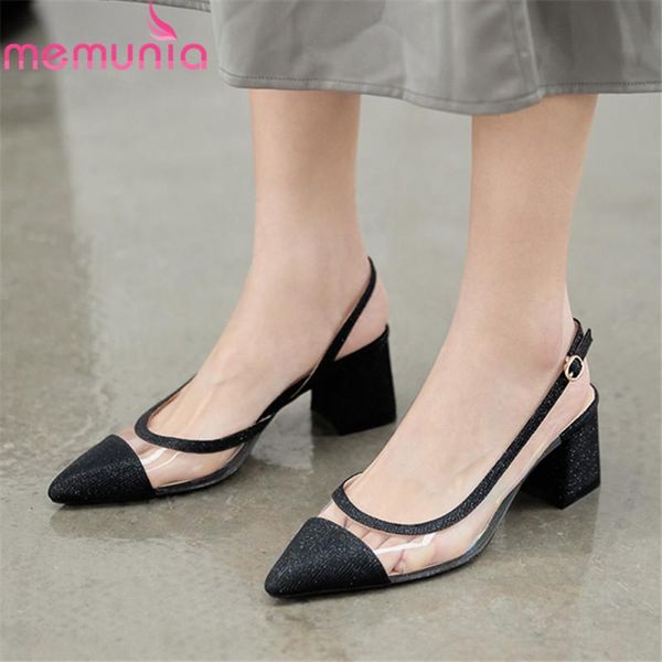 dress shoes memunia 2021 est women sandals pvc transparent buckle square high heel party summer female, Black
dress shoes memunia 2021 est women sandals pvc transparent buckle square high heel party summer female, Black