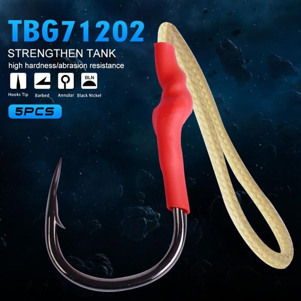 5pcs/lot 1/0#-6/0# high-carbon steel jigging hooks assist bait fishing crank hooks with pe line pesca jig fishhook tackle
5pcs/lot 1/0#-6/0# high-carbon steel jigging hooks assist bait fishing crank hooks with pe line pesca jig fishhook tackle