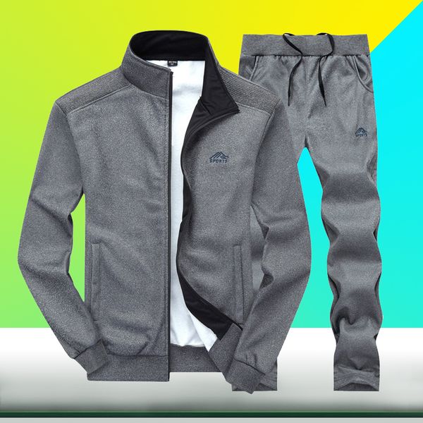 tracksuits men fashion sports leisure fleece suits cardigan baseball sport set young clothing jacket + pants track suit kg-37, Gray
tracksuits men fashion sports leisure fleece suits cardigan baseball sport set young clothing jacket + pants track suit kg-37, Gray