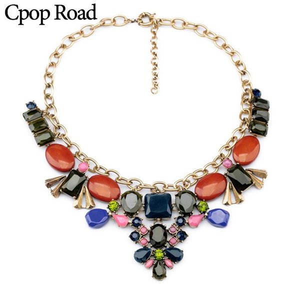 pendant necklaces cpop vintage rhinestone flower beads necklace big colorful statement gold chain women jewelry accessories gifts, Silver
pendant necklaces cpop vintage rhinestone flower beads necklace big colorful statement gold chain women jewelry accessories gifts, Silver
