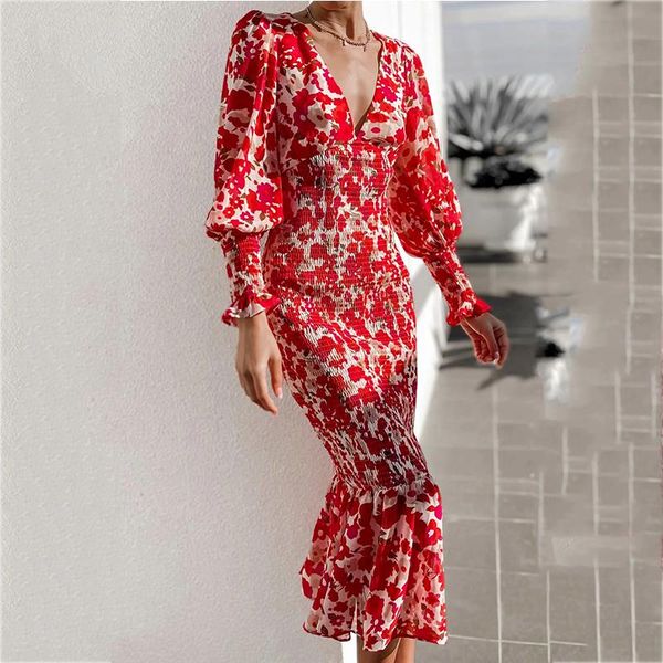 casual dresses foridol floral print ruffled lantern sleeve bodycon party dress women maxi long bandage red robe autumn winter, Black;gray
casual dresses foridol floral print ruffled lantern sleeve bodycon party dress women maxi long bandage red robe autumn winter, Black;gray