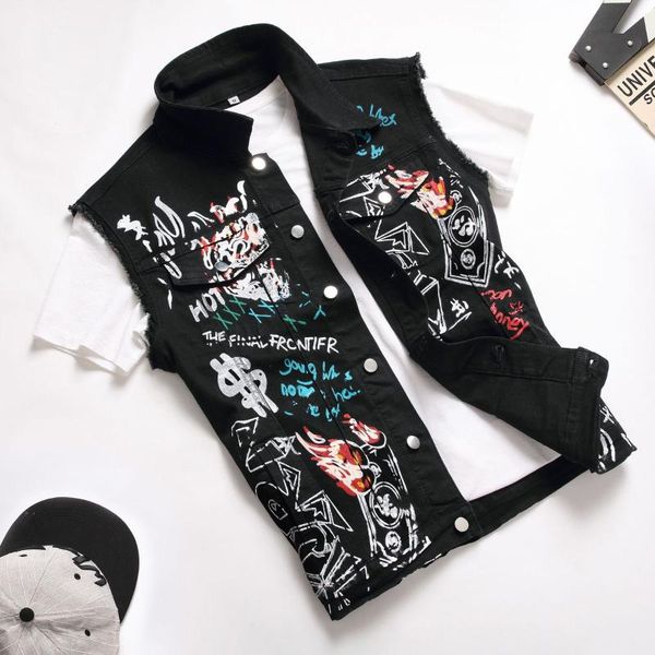 men's jackets fashion denim jacket sleeveless coats casual floral, Black;brown
men's jackets fashion denim jacket sleeveless coats casual floral, Black;brown