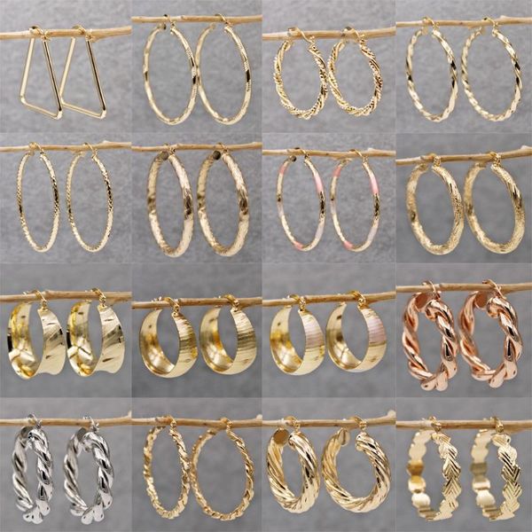 hoop & huggie statement earrings for women gold color round earring with zircon luxury jewelry wedding anniversary gift, Golden;silver
hoop & huggie statement earrings for women gold color round earring with zircon luxury jewelry wedding anniversary gift, Golden;silver