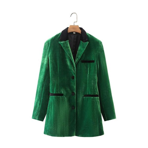 women's suits & blazers zxqj women fashion patchwork velvet blazer coat vintage long sleeve welt pockets female outerwear chic, White;black
women's suits & blazers zxqj women fashion patchwork velvet blazer coat vintage long sleeve welt pockets female outerwear chic, White;black