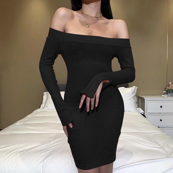 slash neck off shoulder dresses woman party night club elegant long sleeve dress women bodycon skinny robe vestido, Black;gray
slash neck off shoulder dresses woman party night club elegant long sleeve dress women bodycon skinny robe vestido, Black;gray