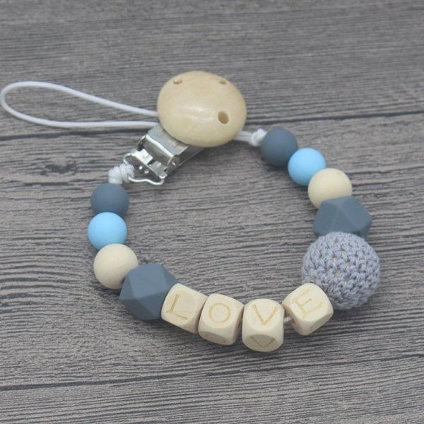 pacifiers# personalised name baby pacifier clips wooden chain silicone dummy holder attache tetine personnalise
pacifiers# personalised name baby pacifier clips wooden chain silicone dummy holder attache tetine personnalise