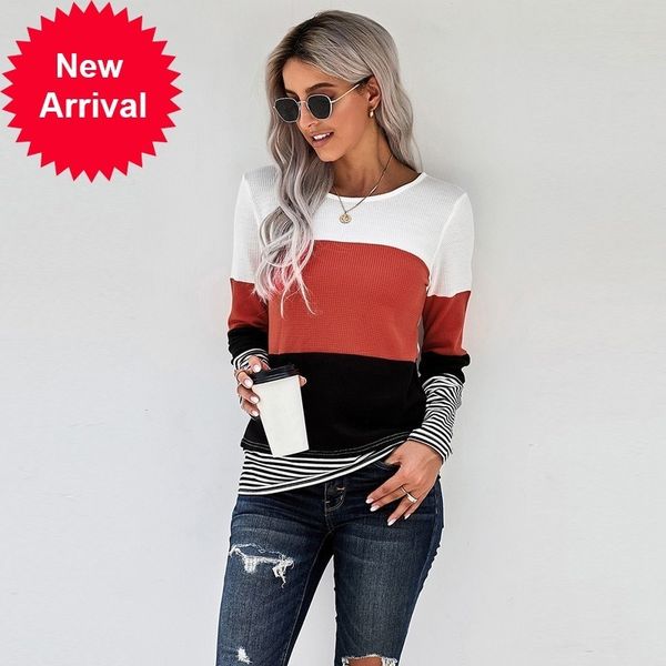 autumn and woman knitted clothes sweaters stitching color long sleeve winter blouses clothing for women's 2021, White;black
autumn and woman knitted clothes sweaters stitching color long sleeve winter blouses clothing for women's 2021, White;black