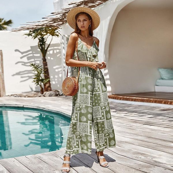 women's jumpsuits & rompers sleeveless backless deep v-neck print ruffles splice female clothing 2021 spring bohemian beach ladies, Black;white
women's jumpsuits & rompers sleeveless backless deep v-neck print ruffles splice female clothing 2021 spring bohemian beach ladies, Black;white