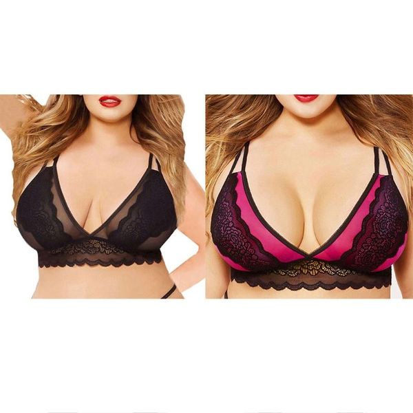 bras plus size bra womens seamless push up lace unlined lingerie bralette mesh, Red;black
bras plus size bra womens seamless push up lace unlined lingerie bralette mesh, Red;black