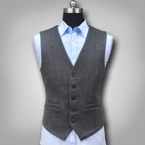 men's vests wool blended waistcoat suit vest business jacket slim casual formal wear, Black;white
men's vests wool blended waistcoat suit vest business jacket slim casual formal wear, Black;white