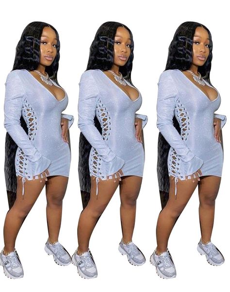 2021 new style bodycon women bandage flared sleeve hollow v neck party vestido wholesale dropshpping u7vz, Black;gray
2021 new style bodycon women bandage flared sleeve hollow v neck party vestido wholesale dropshpping u7vz, Black;gray
