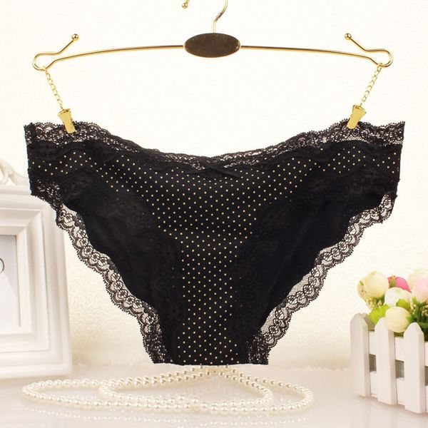 underwear ees stripped dot low tail women's lingerie needless panties cat's cross knickers, Black;pink
underwear ees stripped dot low tail women's lingerie needless panties cat's cross knickers, Black;pink