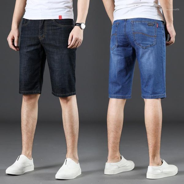summer thin breathable soft denim shorts men's slim straight elastic five-point pants large size jeans, Blue
summer thin breathable soft denim shorts men's slim straight elastic five-point pants large size jeans, Blue