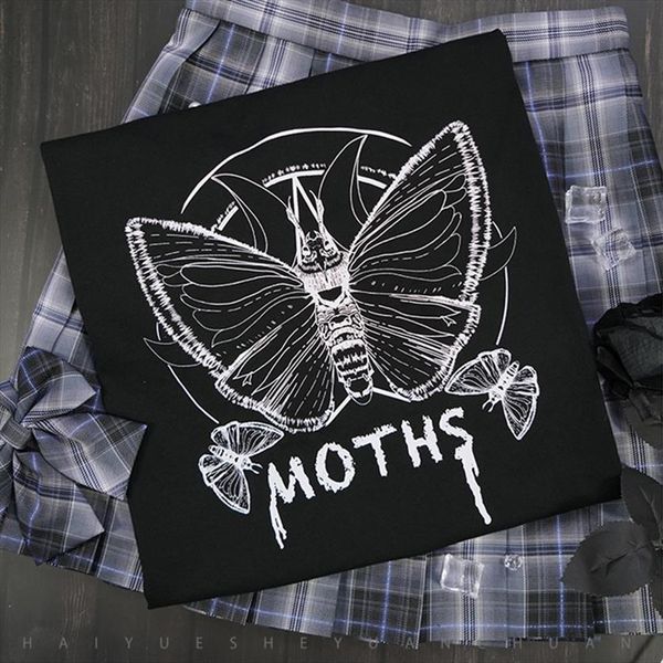 aesthetic dark demon moth print women t shirts goth streetwear summer harajuku punk jk girl casual chic vintage hip hop, White
aesthetic dark demon moth print women t shirts goth streetwear summer harajuku punk jk girl casual chic vintage hip hop, White