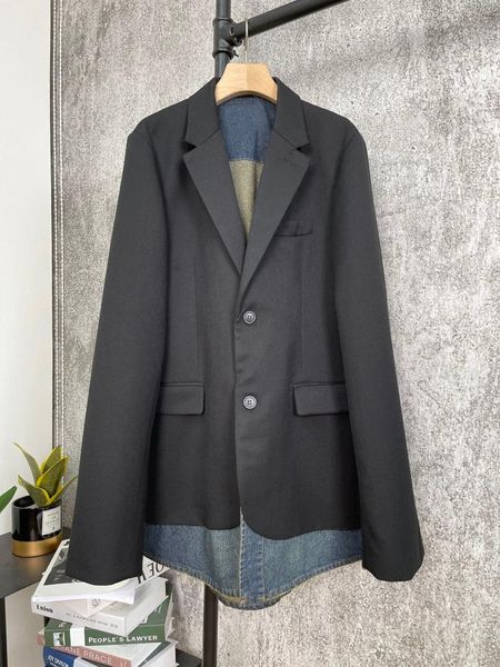 women's suits & blazers spring 2021 women patchwork denim loose blazer jacket ladies casual overcoat coat gndz 3.10, White;black
women's suits & blazers spring 2021 women patchwork denim loose blazer jacket ladies casual overcoat coat gndz 3.10, White;black