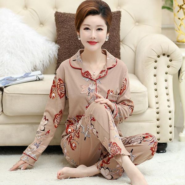 autumn cotton pajamas set long women sleepwear sleeves flower pyjamas nightwear loungewear pijama mujer, Black;red
autumn cotton pajamas set long women sleepwear sleeves flower pyjamas nightwear loungewear pijama mujer, Black;red
