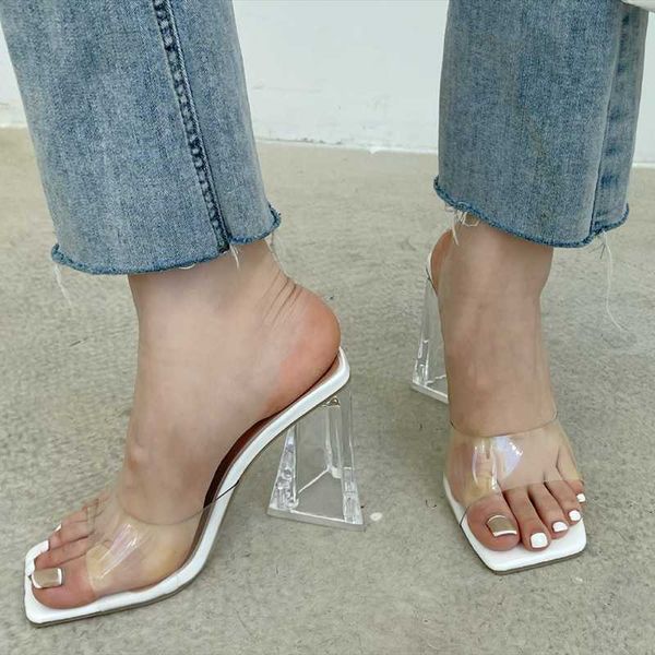 sandals transparent single double straps slip on women high heel shoes casual crystal chunky, Black
sandals transparent single double straps slip on women high heel shoes casual crystal chunky, Black