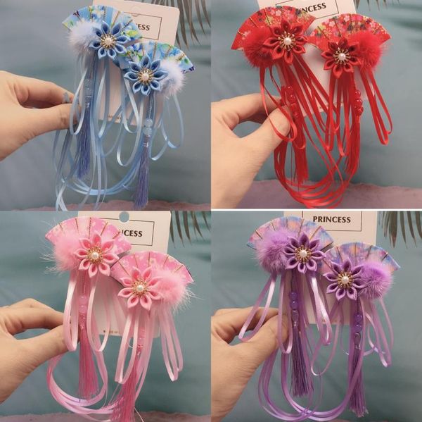 hair accessories wyinya winter product fan flower shape streamer tassel hairpin children's hanfu costume girl side clip, Slivery;white
hair accessories wyinya winter product fan flower shape streamer tassel hairpin children's hanfu costume girl side clip, Slivery;white