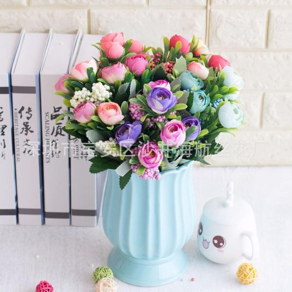 artificial european-style small roses decoration floral plastic can zhuo hua artificial bundle of 6 fork ou shi cha bud
artificial european-style small roses decoration floral plastic can zhuo hua artificial bundle of 6 fork ou shi cha bud